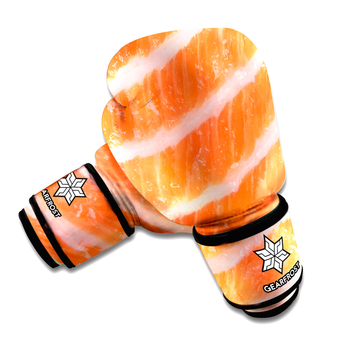 Salmon Fillet Print Boxing Gloves
