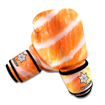 Salmon Fillet Print Boxing Gloves