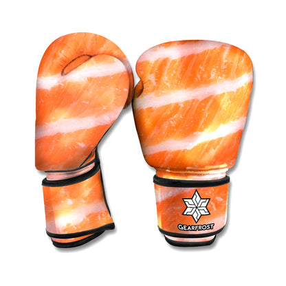 Salmon Fillet Print Boxing Gloves