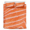 Salmon Fillet Print Duvet Cover Bedding Set