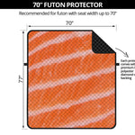 Salmon Fillet Print Futon Protector