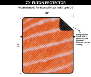 Salmon Fillet Print Futon Protector