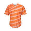 Salmon Fillet Print Men's Baseball Jersey