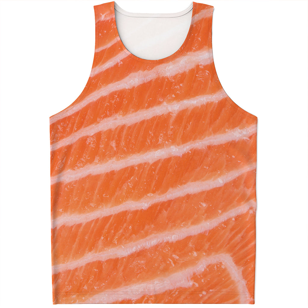 Salmon Fillet Print Men's Tank Top