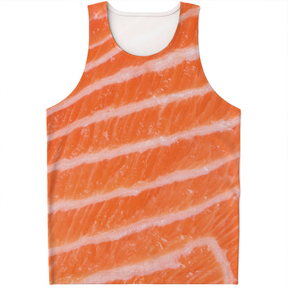 Salmon Fillet Print Men's Tank Top