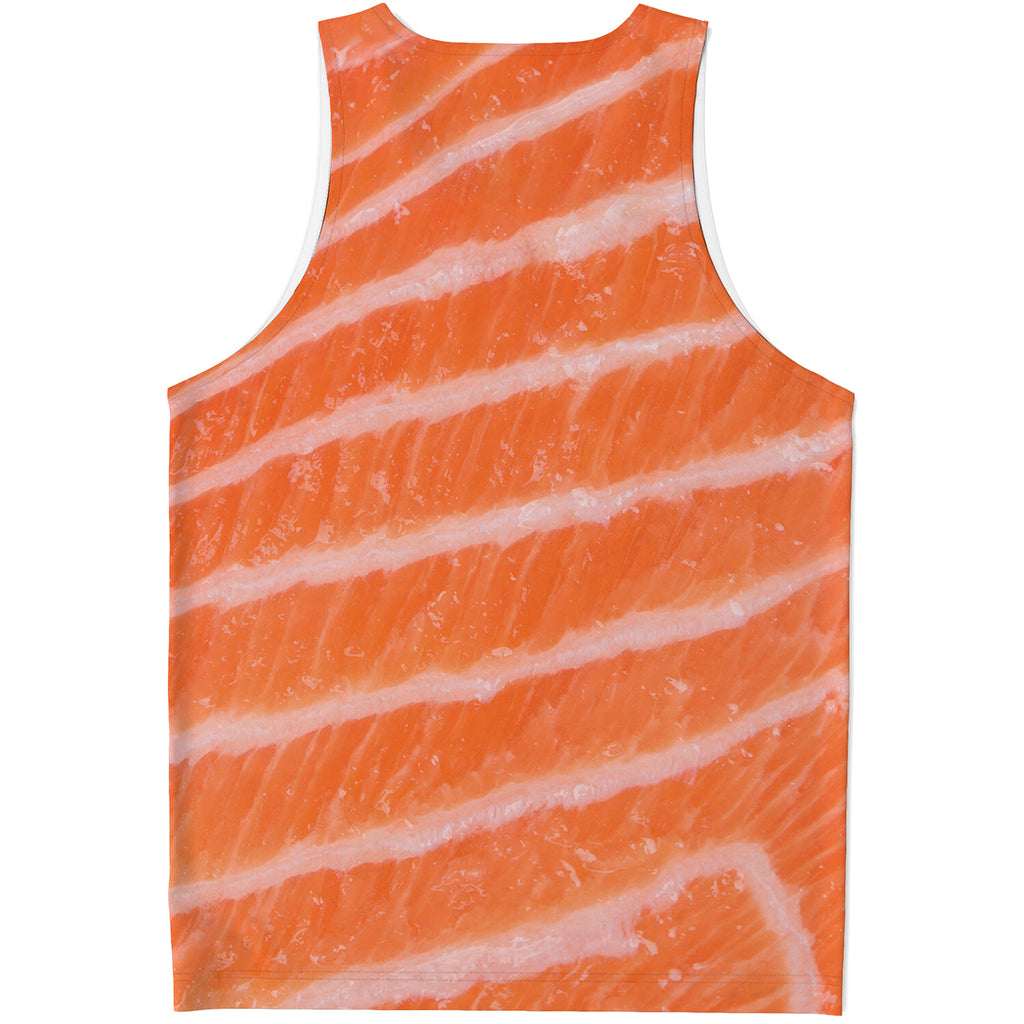 Salmon Fillet Print Men's Tank Top