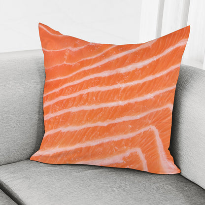 Salmon Fillet Print Pillow Cover