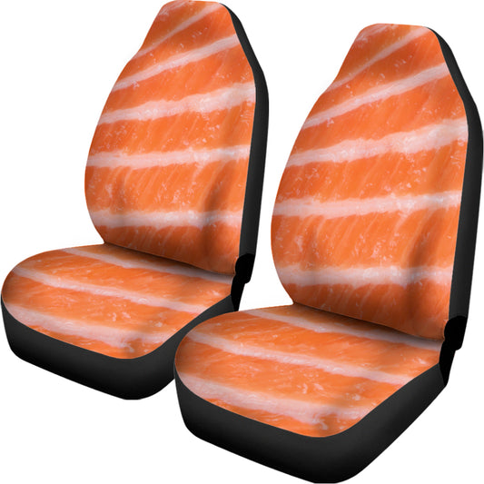 Salmon Fillet Print Universal Fit Car Seat Covers