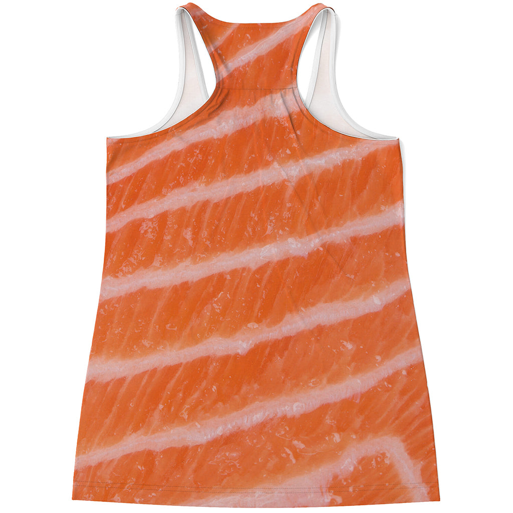 Salmon Fillet Print Women's Racerback Tank Top