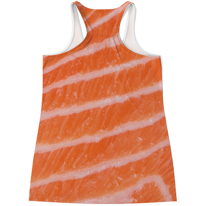 Salmon Fillet Print Women's Racerback Tank Top