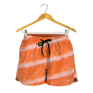 Salmon Fillet Print Women's Shorts