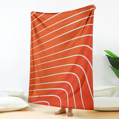 Salmon Print Blanket