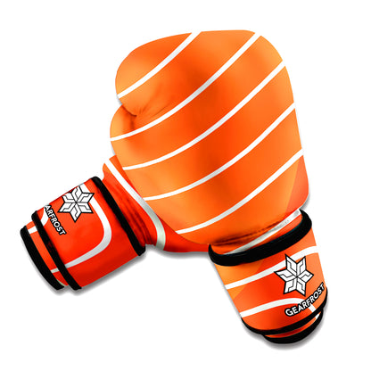 Salmon Print Boxing Gloves