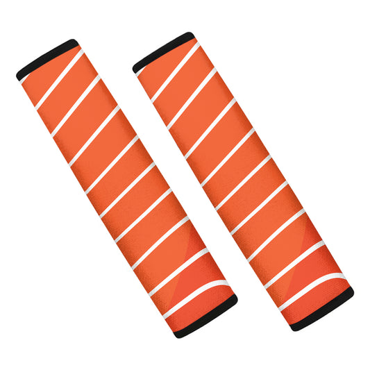 Salmon Print Car Seat Belt Covers