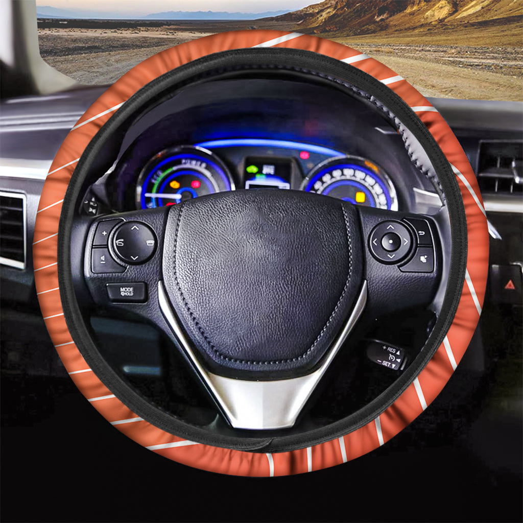 Salmon Print Car Steering Wheel Cover
