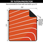 Salmon Print Futon Protector