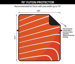 Salmon Print Futon Protector