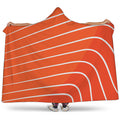Salmon Print Hooded Blanket