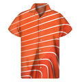 Salmon Print Men's Short Sleeve Shirt