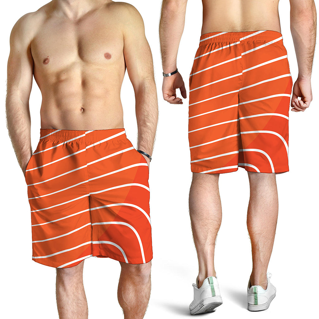 Salmon Print Men's Shorts