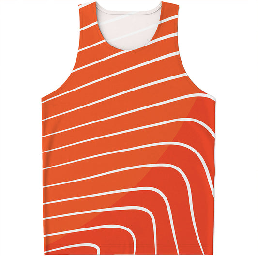 Salmon Print Men's Tank Top