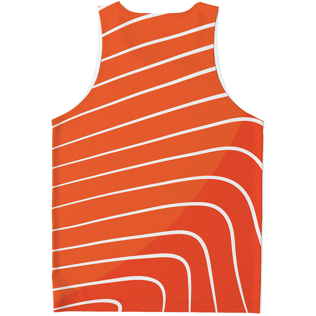 Salmon Print Men's Tank Top