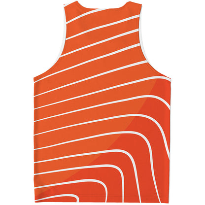 Salmon Print Men's Tank Top