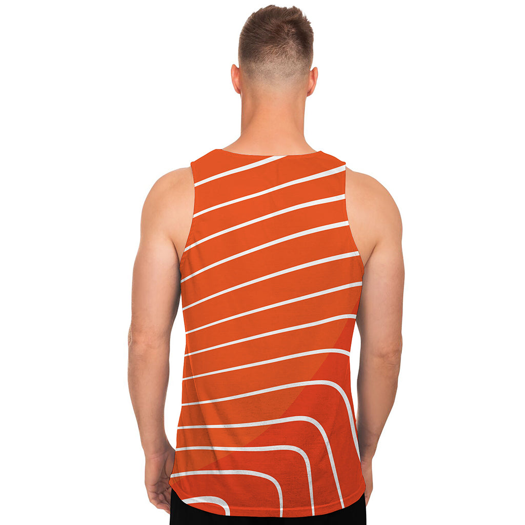 Salmon Print Men's Tank Top
