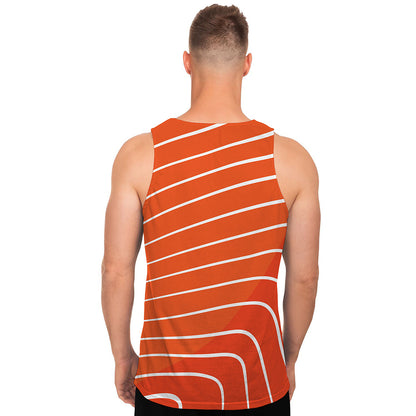 Salmon Print Men's Tank Top