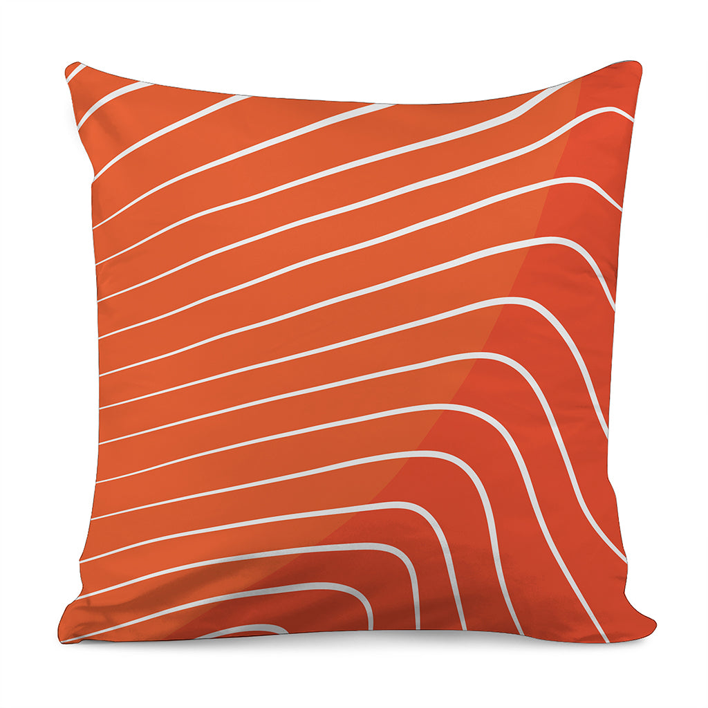 Salmon Print Pillow Cover