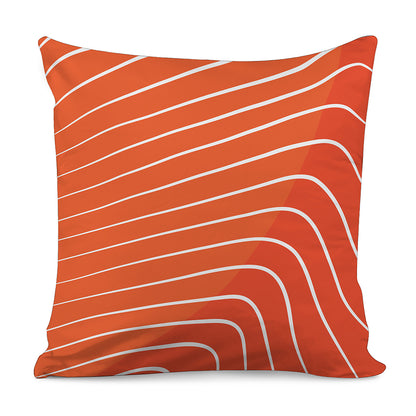 Salmon Print Pillow Cover
