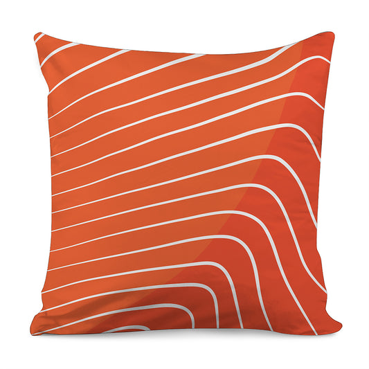 Salmon Print Pillow Cover