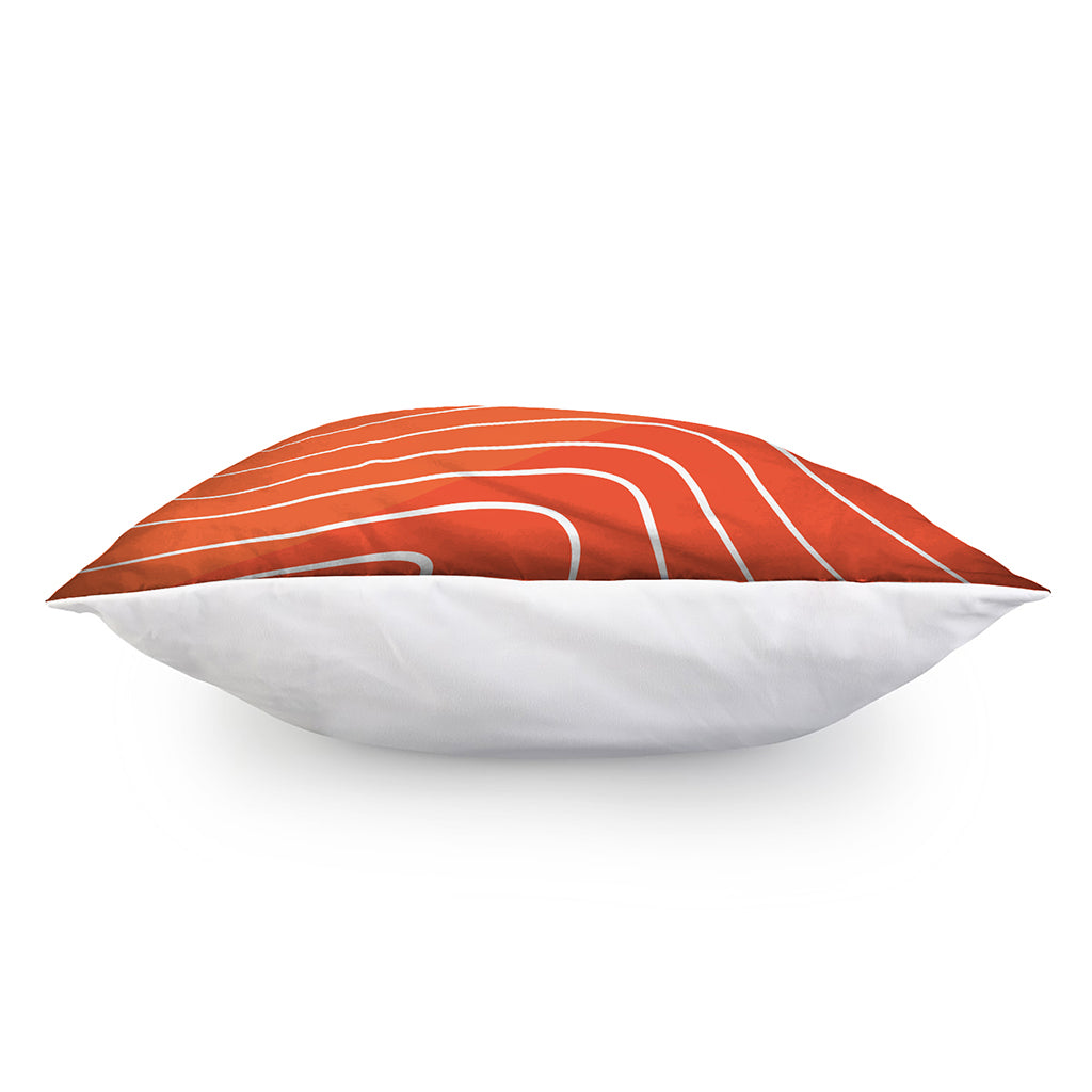 Salmon Print Pillow Cover