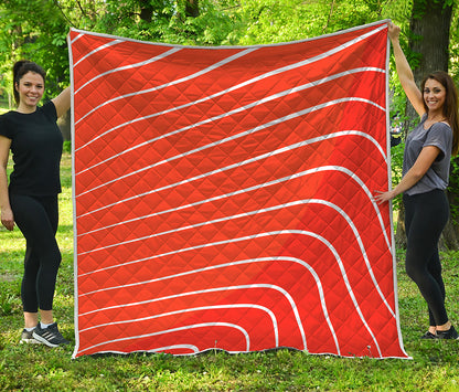 Salmon Print Quilt