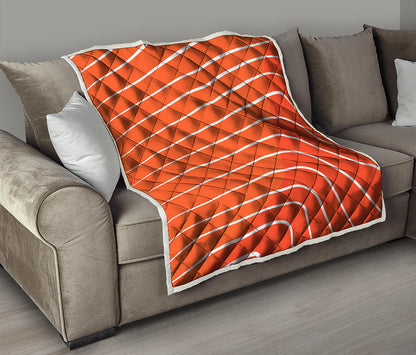 Salmon Print Quilt