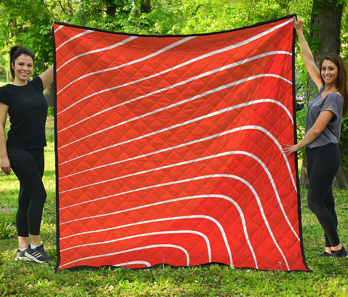Salmon Print Quilt