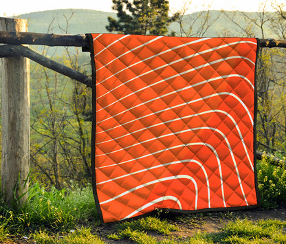 Salmon Print Quilt
