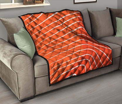 Salmon Print Quilt