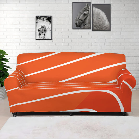 Salmon Print Sofa Cover