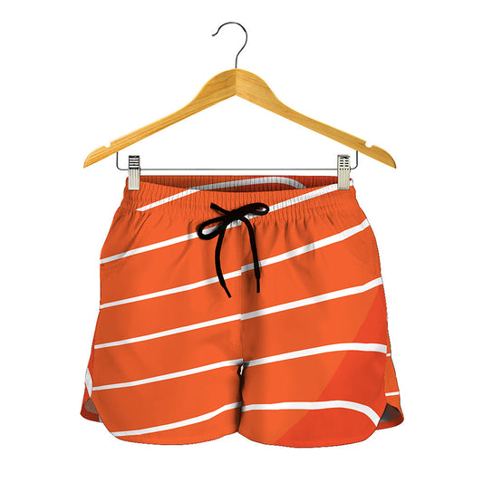 Salmon Print Women's Shorts