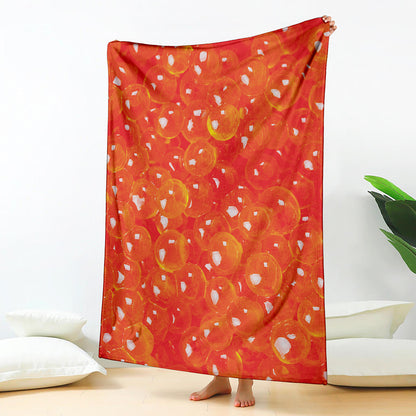 Salmon Roe Print Blanket
