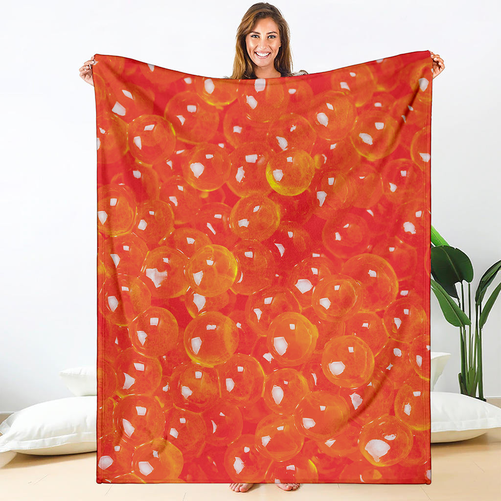 Salmon Roe Print Blanket