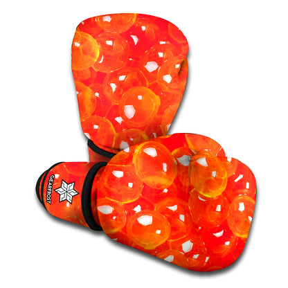 Salmon Roe Print Boxing Gloves