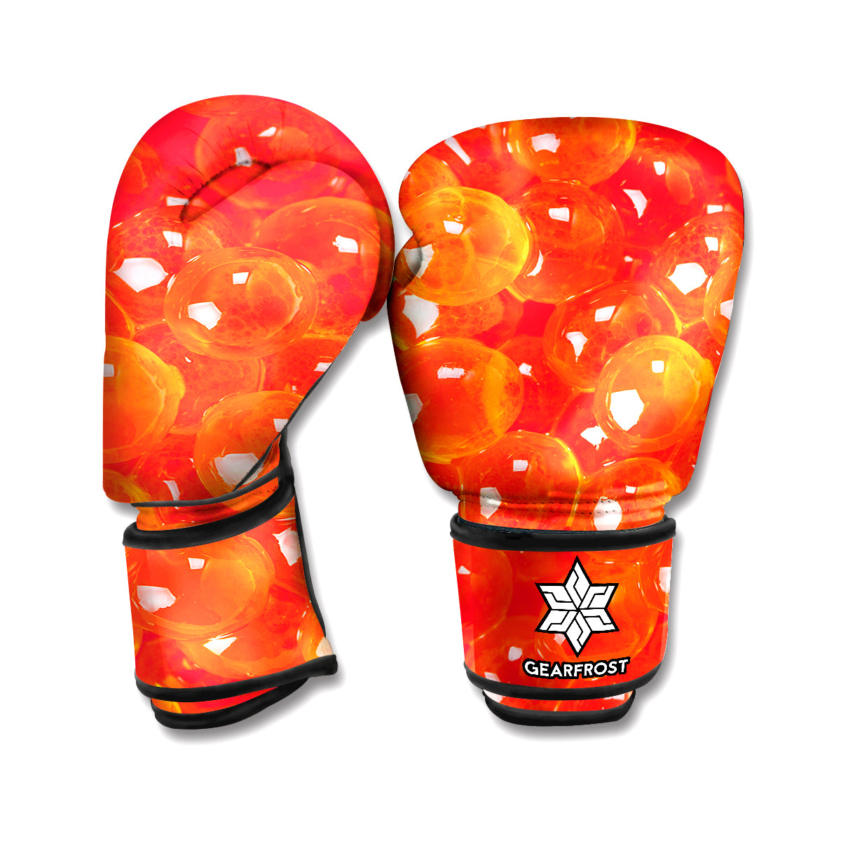 Salmon Roe Print Boxing Gloves