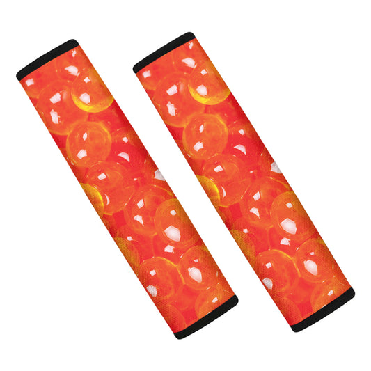 Salmon Roe Print Car Seat Belt Covers
