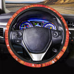 Salmon Roe Print Car Steering Wheel Cover