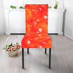 Salmon Roe Print Dining Chair Slipcover