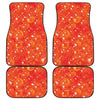 Salmon Roe Print Front and Back Car Floor Mats
