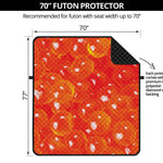 Salmon Roe Print Futon Protector