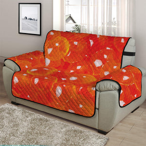 Salmon Roe Print Half Sofa Protector